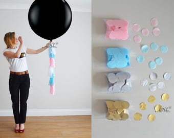 Gender Reveal Ballon Riesen 36 Zoll 3 Fuß Ballon enthüllen Partyballon Pop Babyparty Jungen oder Mädchen-Partydekor