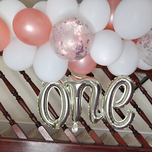 ONE Script Letters Balloon Linked image 4