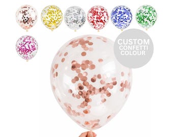 Globos de confeti de oro rosa, globos transparentes, decoraciones para baby shower, decoración para bodas, cumpleaños, personalizados.