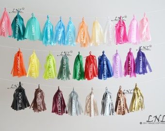Custom Garland Tassels Giant Balloon Tails Any Colour