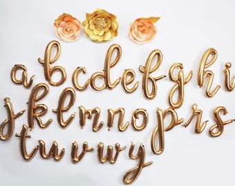 Personalised Balloon Name Letter Cursive Balloons Banner Script Letters Party  Custom Phrase Birthday