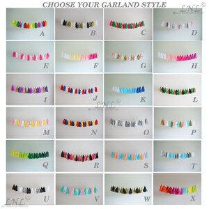 Custom Garland Style Paper Tassel Garland Tissue Tassel Garland Tassels image 5