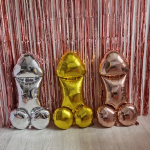 Funny balloons Silver Rose Gold Large Jumbo Hen Bachelor Party Bride to Be