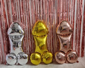Funny balloons Silver Rose Gold Large Jumbo Hen Bachelor Party Bride to Be