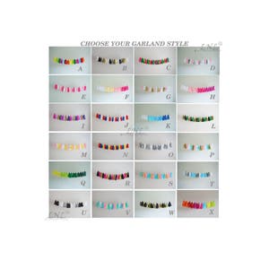 Custom Garland Style Paper Tassel Garland Tissue Tassel Garland Tassels image 1