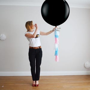 Gender Reveal Ballon Riesen 36 Zoll 3 Fuß Ballon enthüllen Partyballon Pop Babyparty Jungen oder Mädchen-Partydekor Bild 4