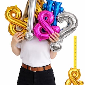 Custom Balloons Numbers Symbols ! & # Question Hashtag Exclamation Mark Balloon And sign Balloon