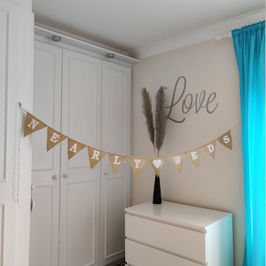 NEARLY WEDS banner