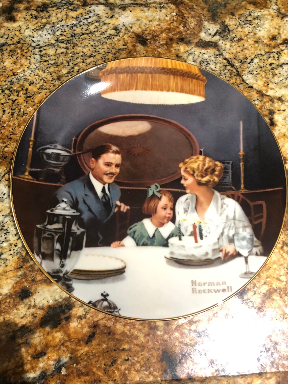 Norman Rockwell the Birthday Wish Vintage Collectors Plate - Etsy