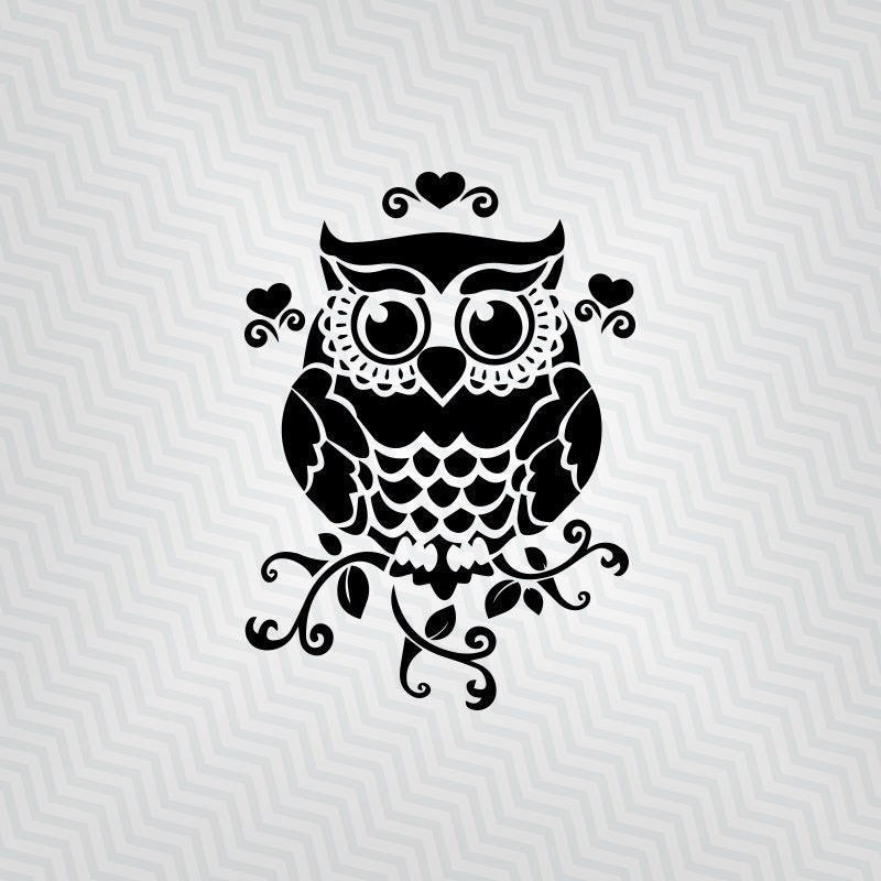 Download Owl svg Owl Design Cutout Vector art Cricut Silhouette | Etsy