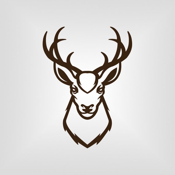 Download Buck Head Deer Hunting Svg Cutout Vector art Cricut | Etsy
