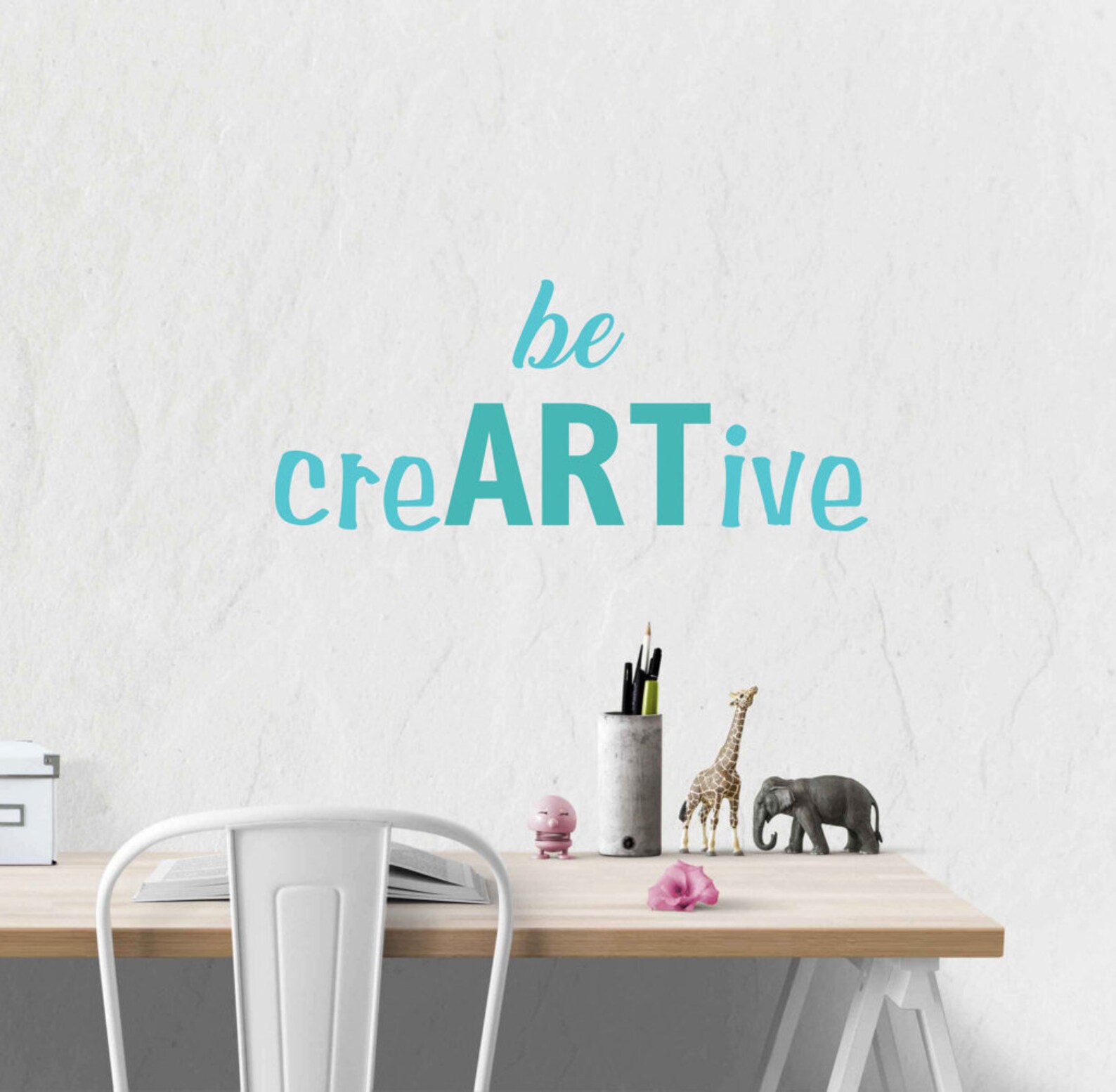 Be Creative Vinyl Wall Decal Be Creartivecraft Room Art Etsy