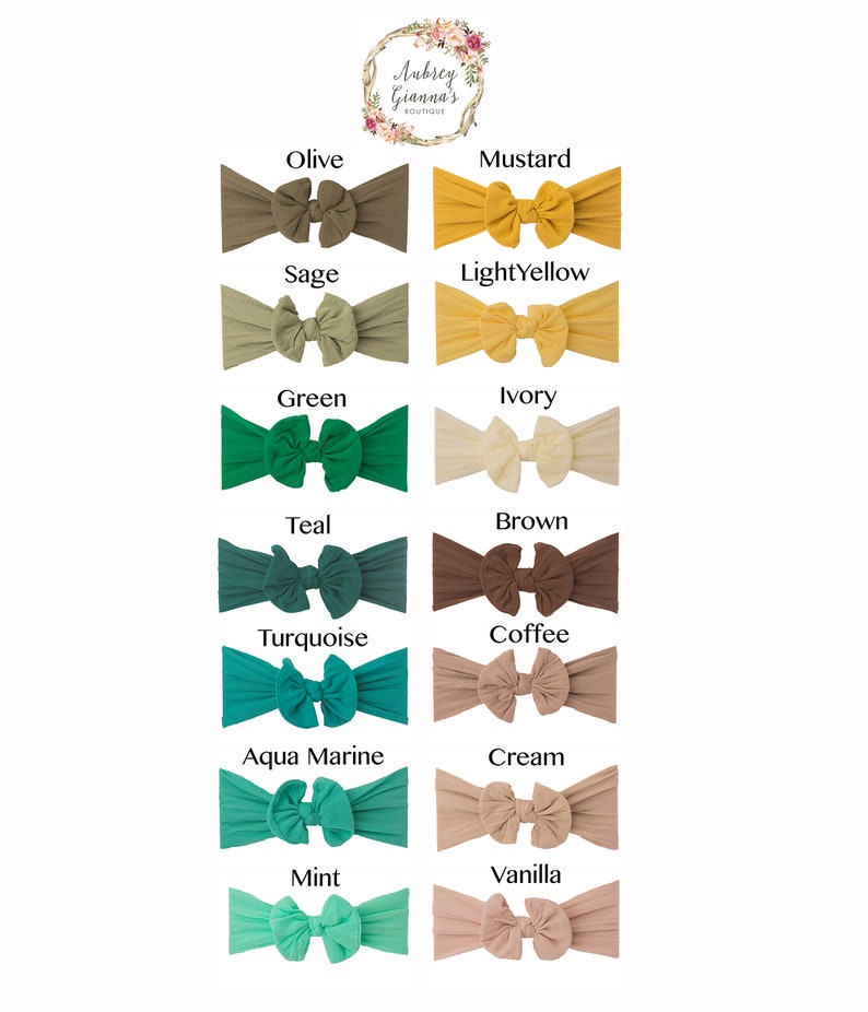 knot bow baby headband baby hair bows baby headwrap Nylon Headbands CLASSIC KNOT newborn headbands baby turban