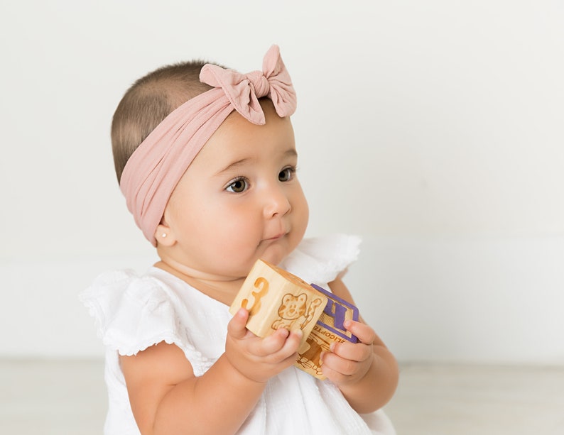 knot bow baby headband baby hair bows baby headwrap Nylon Headbands CLASSIC KNOT newborn headbands baby turban