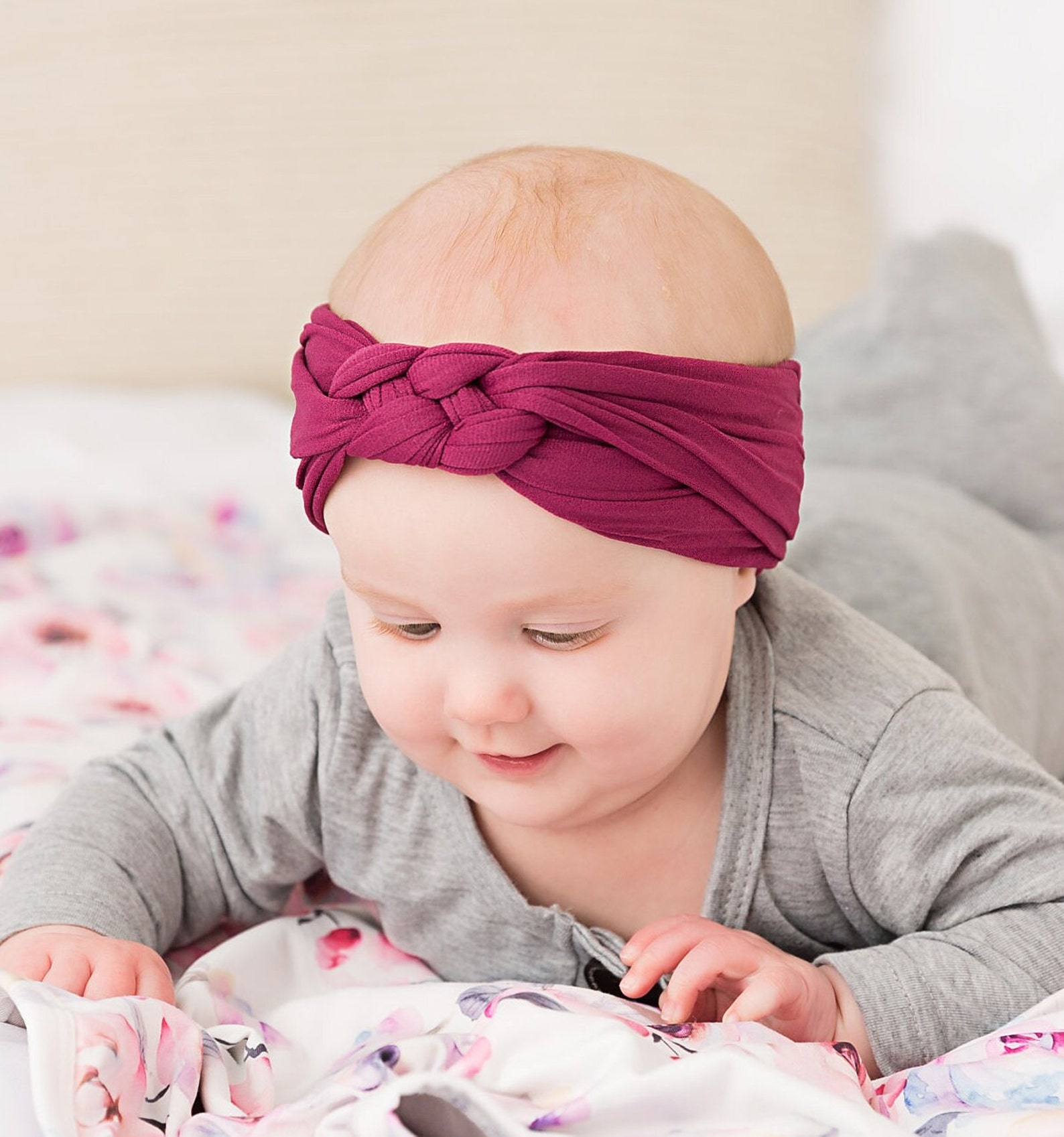 Knotted Nylon Headband Baby Headbands Nylon Headband Baby Etsy