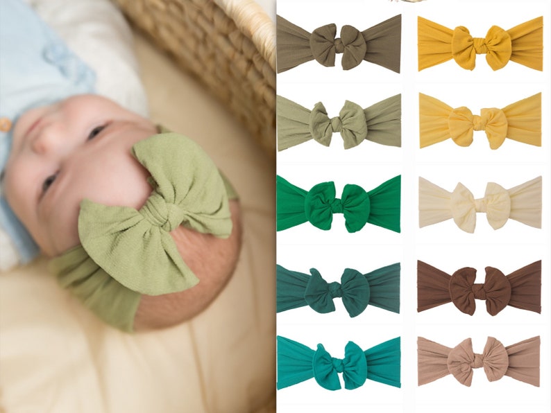 Nylon Baby Head Wraps Knot Bow Head Wrap Nylon Baby Etsy