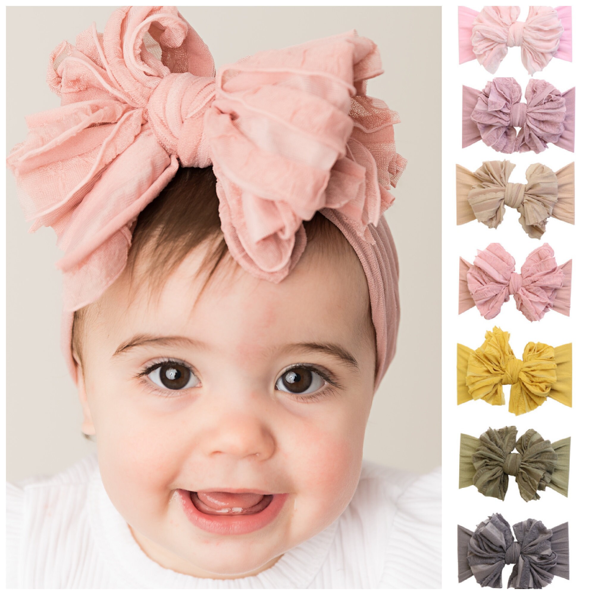 big bow nylon headband