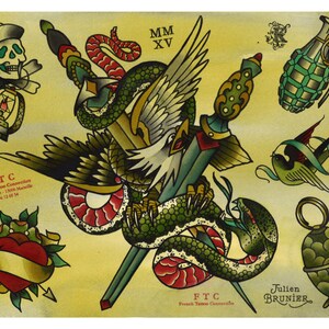 Tattoo Flash BATTLE Julien BRUNIER