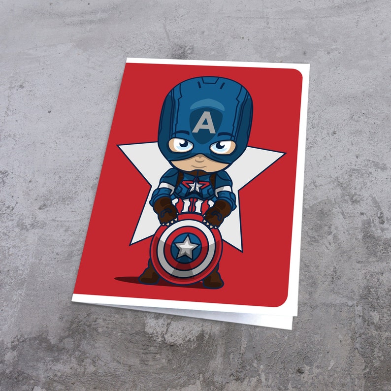 Captain America Birthday Card Comic Illustration Printable Etsy captain-america-birthday-card-comic-illustration-printable-etsy