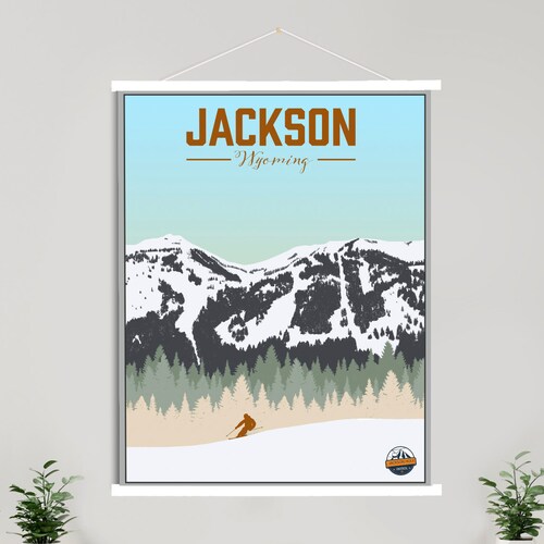 Adesivo Sciistico Jackson Hole Mountain – 6 Pollici – Decalcomania Per Auto EZSTIK - Foto 3