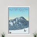 Hunter Mountain New York Modern Illustration Print | Hanging Canvas of ...