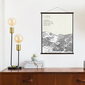 Flaine Le Grand Massif France Ski Resort Print | Hanging Canvas of Flaine Grand Massif | Printed Marketplace