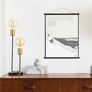 Diamond Peak Nevada Plakat | Leinwand von Diamond Peak | Gedruckter Marktplatz