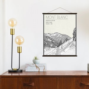 Mont-Blanc Québec Ski Resort | Hanging Canvas of Mont Blanc Ski Resort | Printed Marketplace
