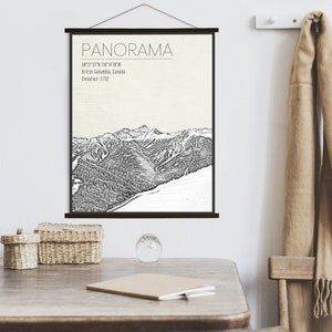 Panorama-Kanada-Skigebiet-Druck | Leinwand von Panorama Mountain Resort | Gedruckter Marktplatz