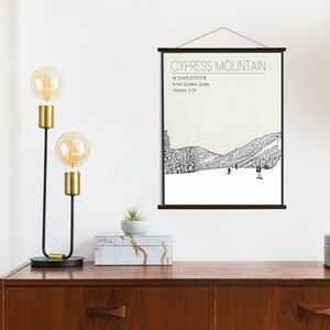 Cypress Mountain Canada Ski Resort Druck | Hängende Leinwand von Cypress Mountain | Gedruckter Marktplatz