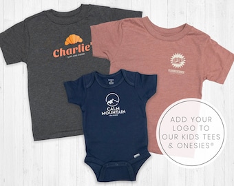 Customizable Logo Kids Tee Shirt or Onesie® by Printed Marketplace