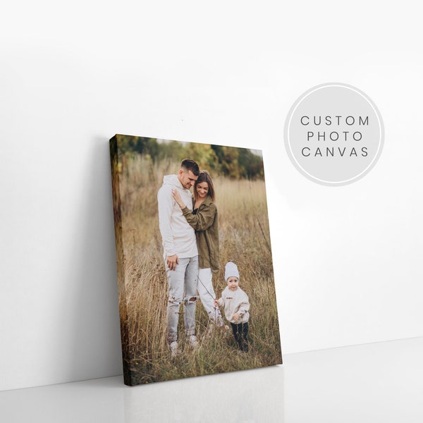 Customizable Family Photo Canvas, Personalized Family Canvas, Custom Canvas Pictures by Printed Marketplace