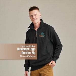 Personalized Unisex Quarter Zip Pullover | Custom Quarter Zip Fleece | Enza Pullover