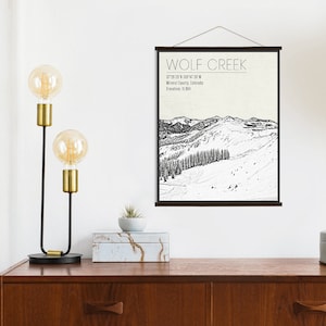 Wolf Creek Colorado Wintersportort Poster | Leinwand von Wolf Creek Ski Resort | Gedruckter Marktplatz