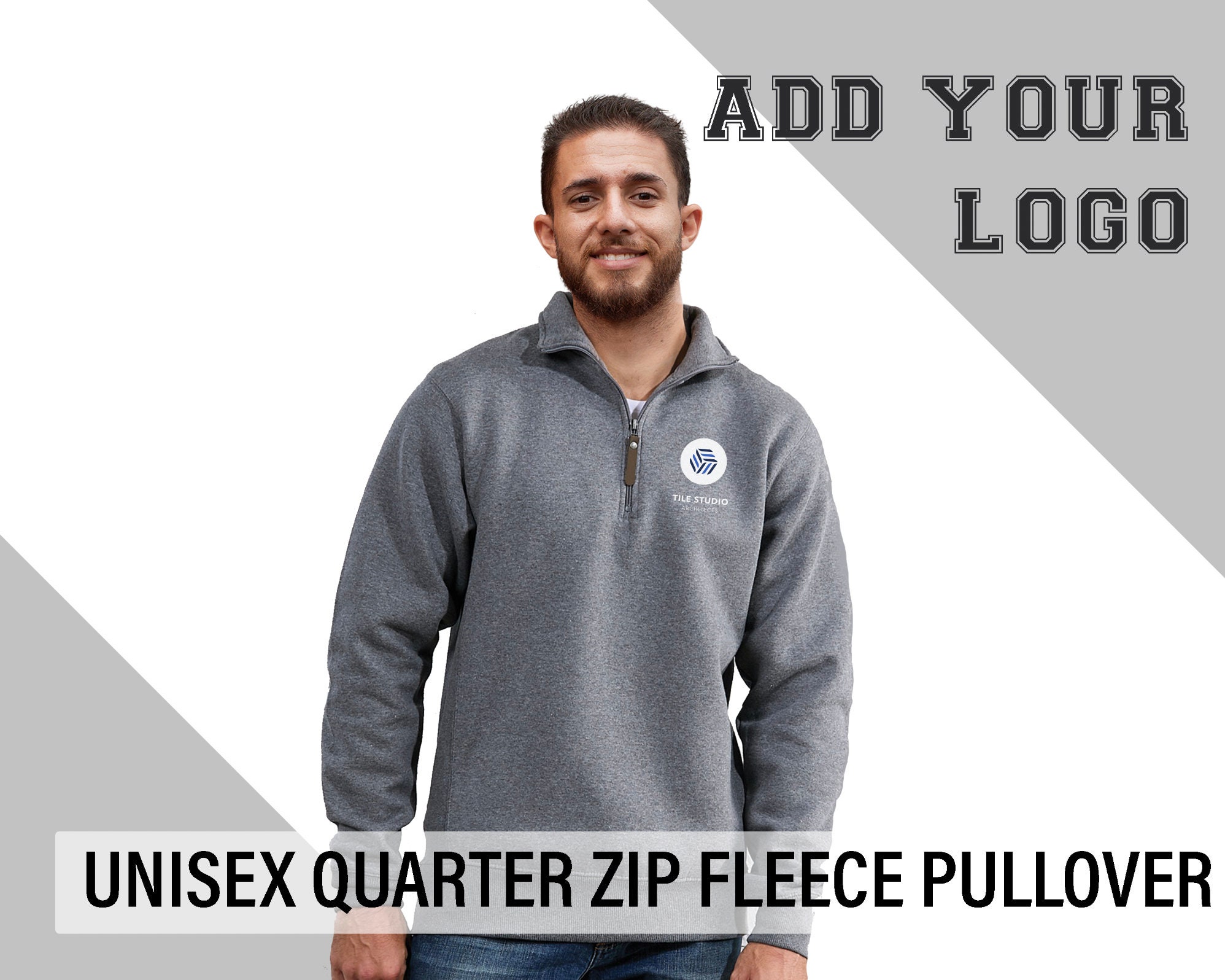 custom quarter zip hoodie