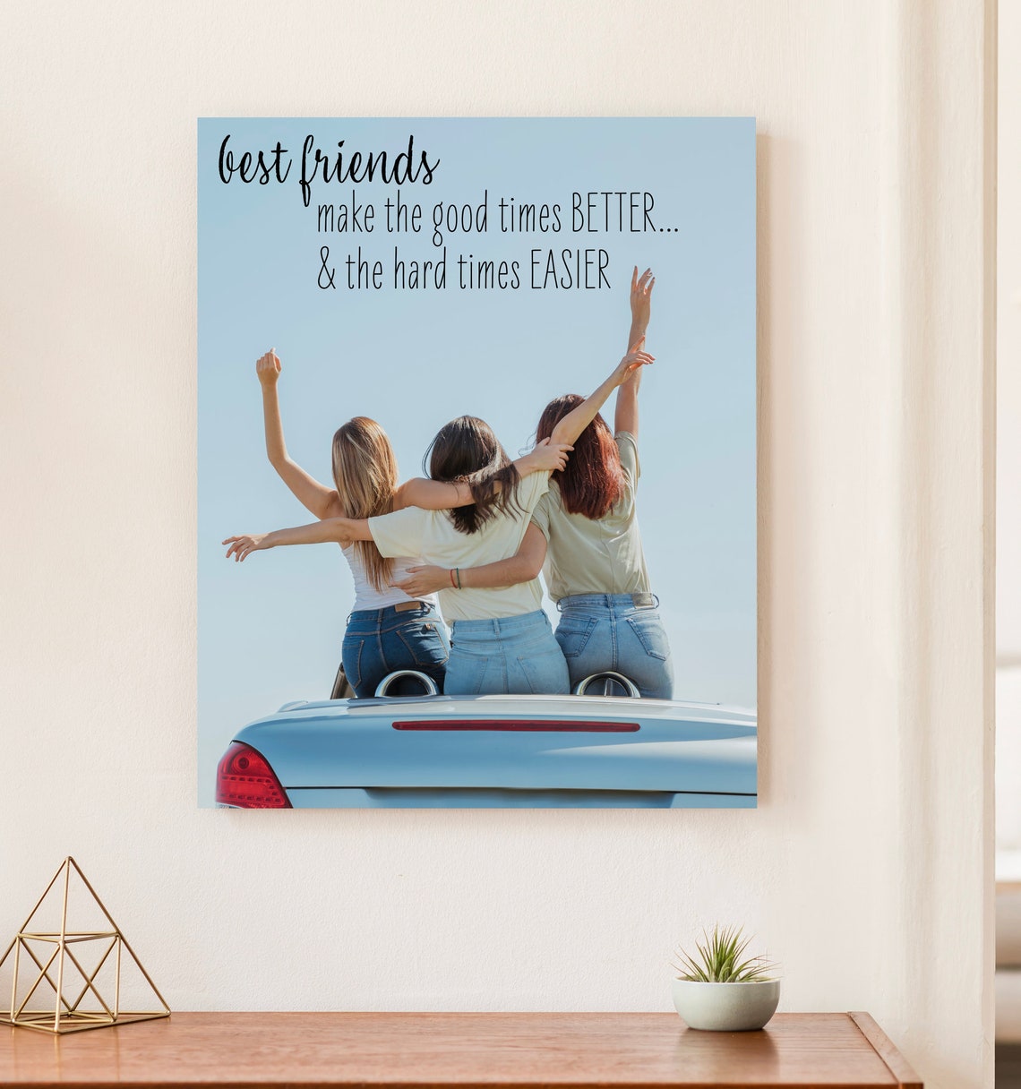 Customizable Best Friend Canvas by Printed Marketplace Etsy UK