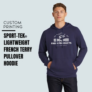 Sport-Tek® Leichter French Terry Pullover Hoodie | Bequemer Pullover Hoodie | Personalisierbar Frottee Hoodie