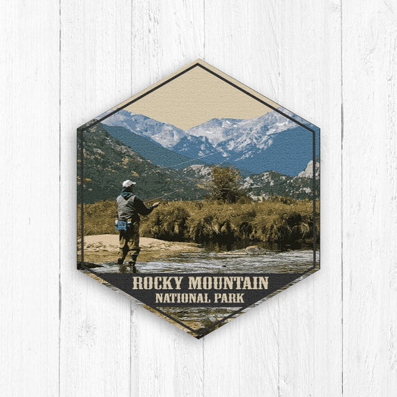 Rocky Mountain National Park Hexagon Canvas, Rocky Mountain