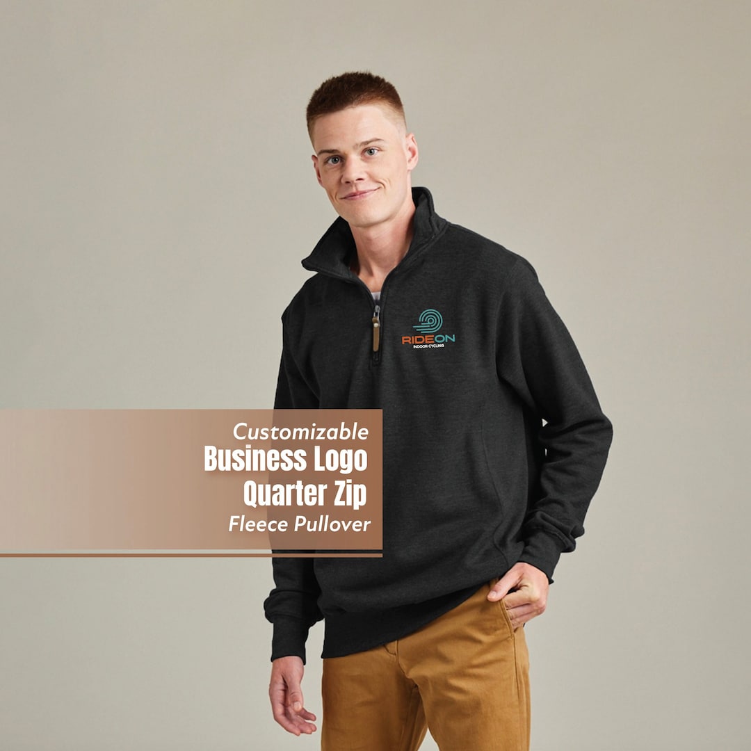 Personalized Unisex Quarter Zip Pullover Custom Quarter Zip