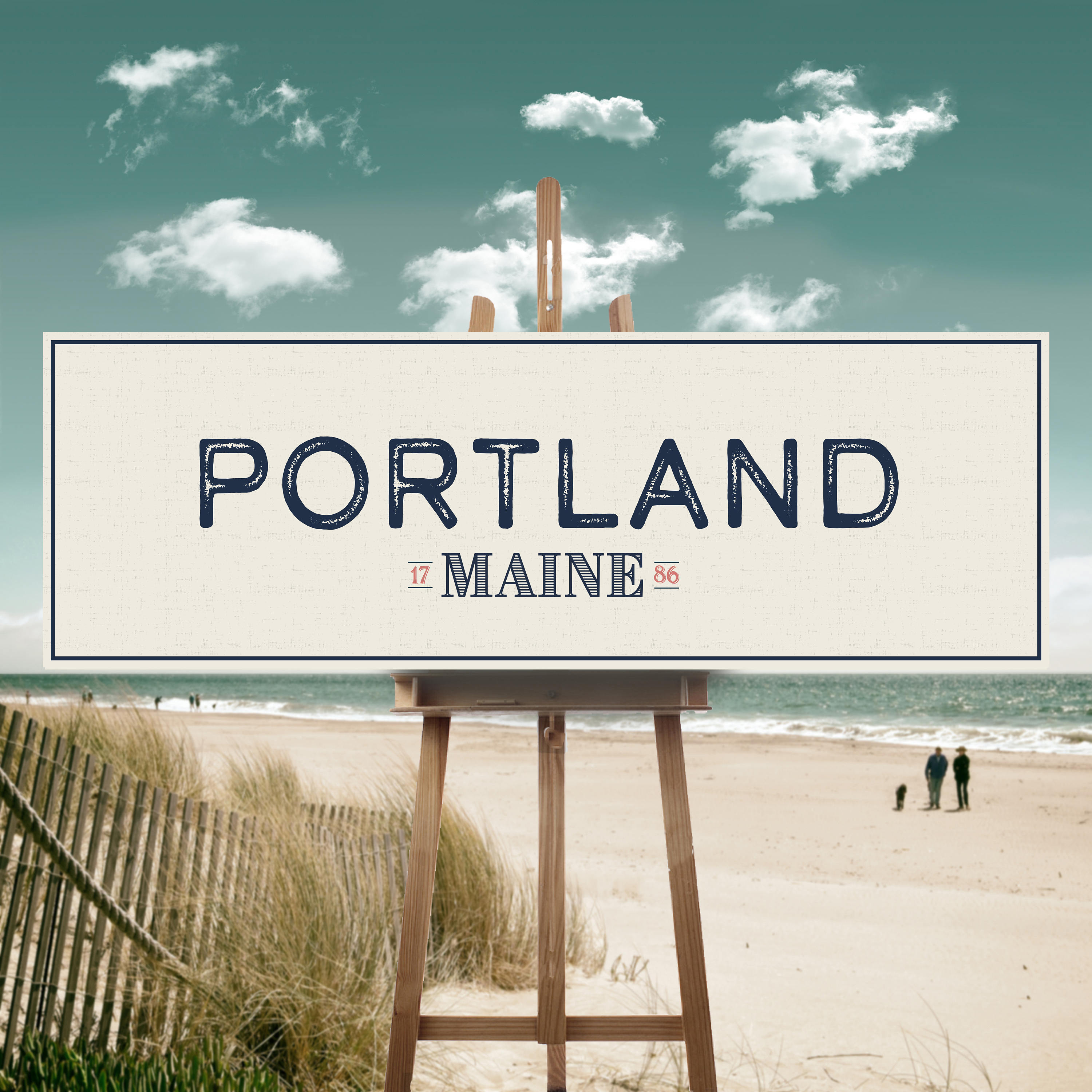 Portland Maine Coastal Wall Art Beach Decor Living room Etsy