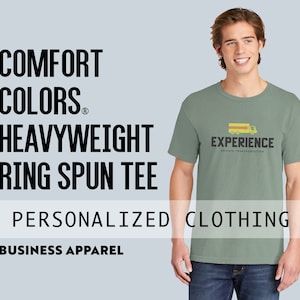 Comfort Colors ® Heavyweight Ring Spun Tee | Custom Colorful T-shirt | Heavyweight T-shirt