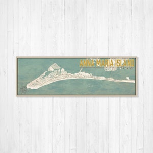 Anna Maria Island Florida nautische kaart | Canvaskaart van Anna Maria-eiland | Gedrukte marktplaats