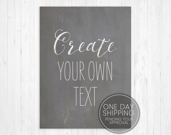 Create Your Own Text Canvas Sign, Personalized Canvas, Custom Canvas Sign, Canvas Wall Decor, Personalized Text Sign, Custom Canvas Print