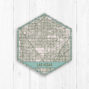 Las Vegas Nevada Hexagon City Street Map Print, Las Vegas Nevada Street Map, Las Vegas Canvas Wall Art, Las Vegas Canvas Street Map Print