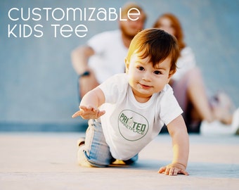 Upload Your Design Kids T-Shirt Or Onesie® | Custom Logo T-Shirt | Toddler Boutique | Bella and Canvas