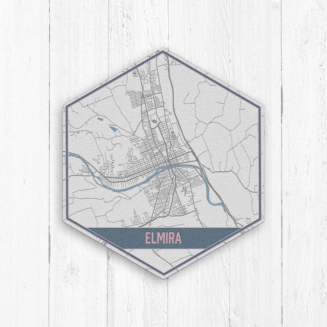Elmira New York Street Map