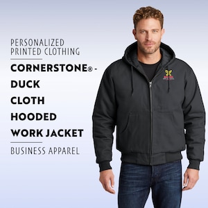CornerStone® - Duck Cloth Hooded Work Jacket | Customized Work Jacket | Custom Work Jacket