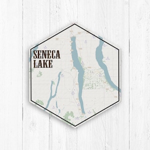 Seneca Lake New York Hexagon Canvas by Printed Marketplace