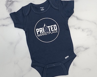 Customizable Logo Graphic Onesie® Or T-Shirt | Personalized Baby Apparel | Kids Custom Tee