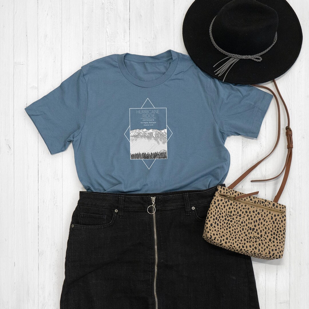 Hurricane Ridge Ski Resort Rectangle Graphic Tee Shirt or Hoodie by ...